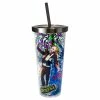 Spoontiques Drinkware Beetlejuice Glitter Cup W/ Straw