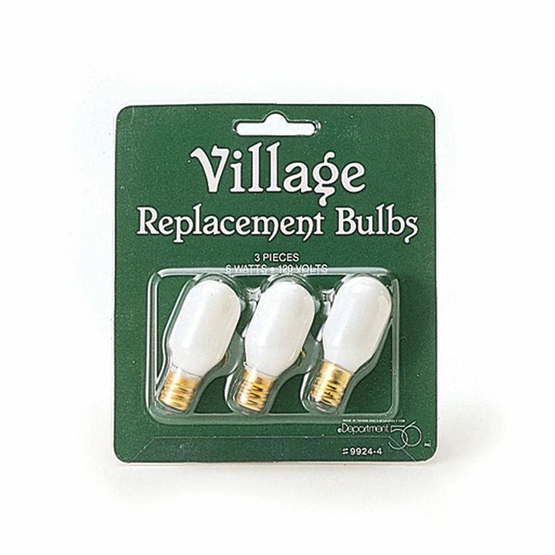 Replacement Light Bulb 3/Pk From Department 56