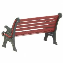 Department 56 Red Wrought Iron Park Bench From Dept 56