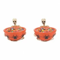 Department 56 Trick Or Dare Treat Bowls From Dept 56 Halloween Snow Village