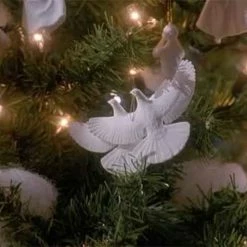 Kurt Adler Housewares And Home Decor Set Of 2 Turtle Dove Ornaments Inspired By Home Alone 2