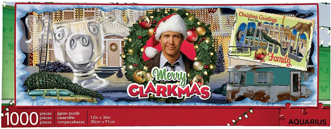 Aquarius Christmas Vacation 1000pc Slim Puzzle