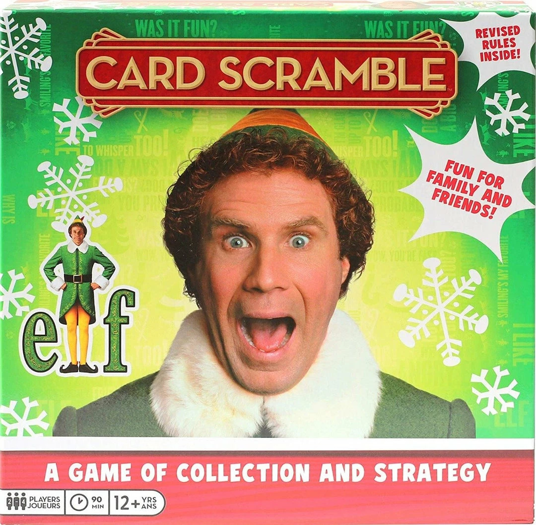 Elf The Movie Toys And Games Elf Card Scramble Board Game
