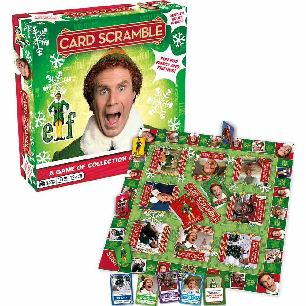 Elf The Movie Toys And Games Elf Card Scramble Board Game